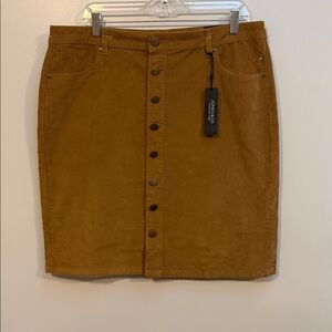 Jones New York High Waist Tan Skirt